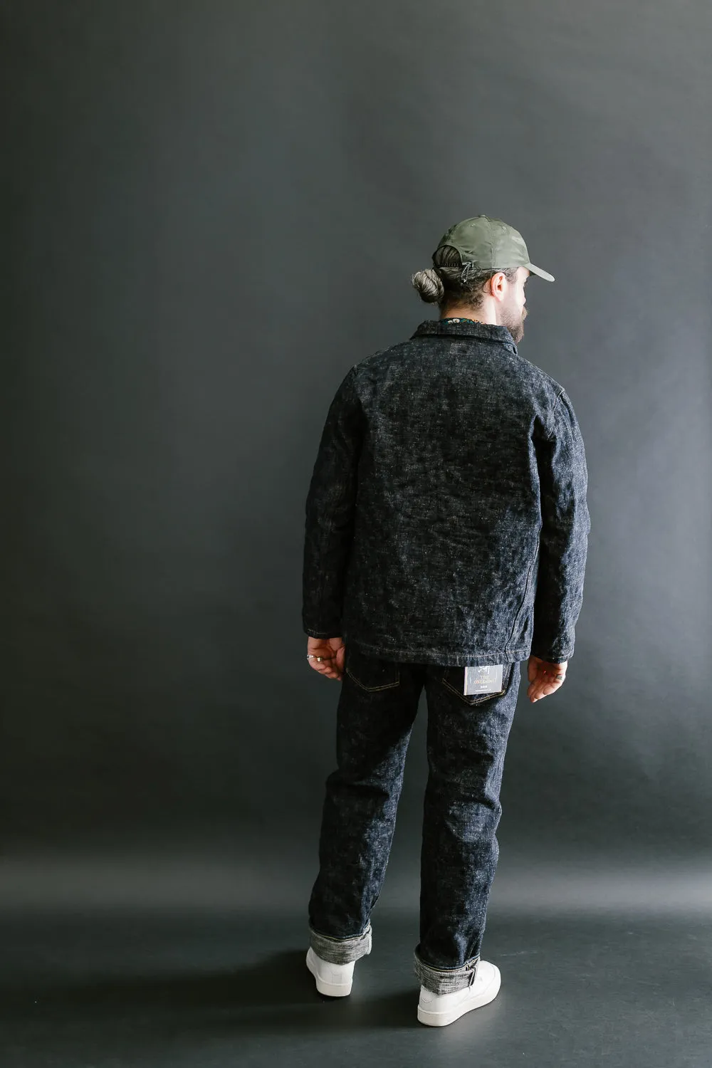 03502-KA - 17oz "Kasuri" Slub Selvedge - Coverall Jacket