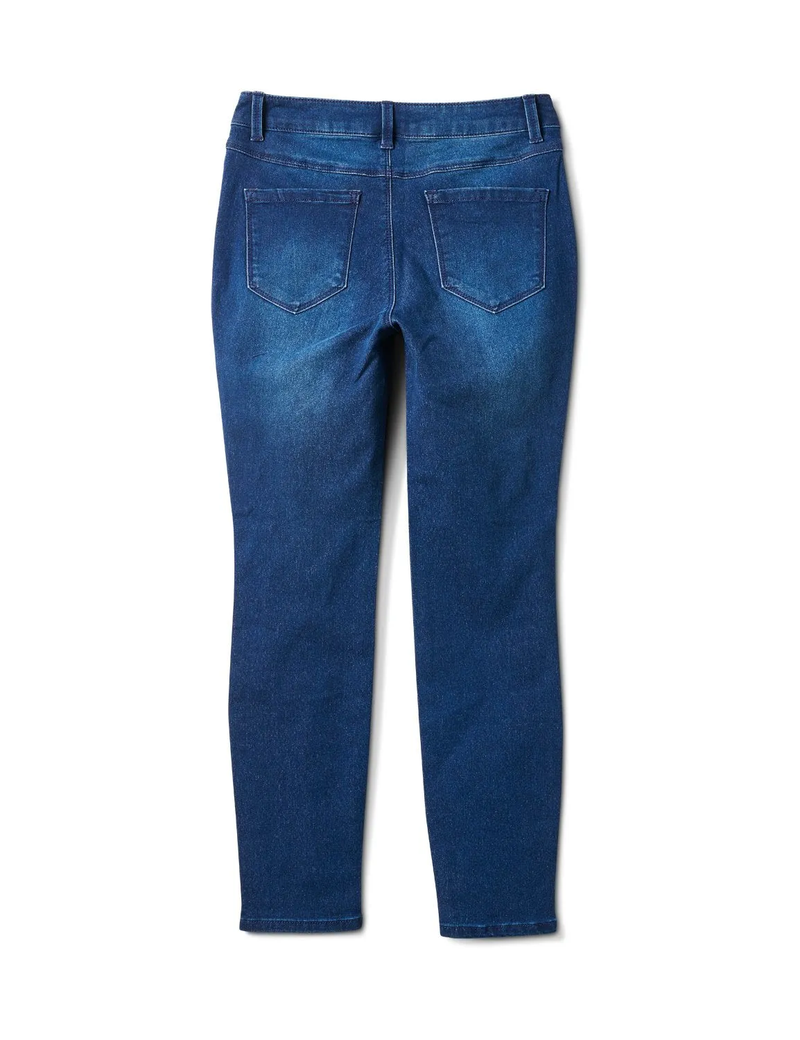 5 Pocket Dark Wash Skinny Ankle Jean