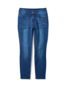 5 Pocket Dark Wash Skinny Ankle Jean