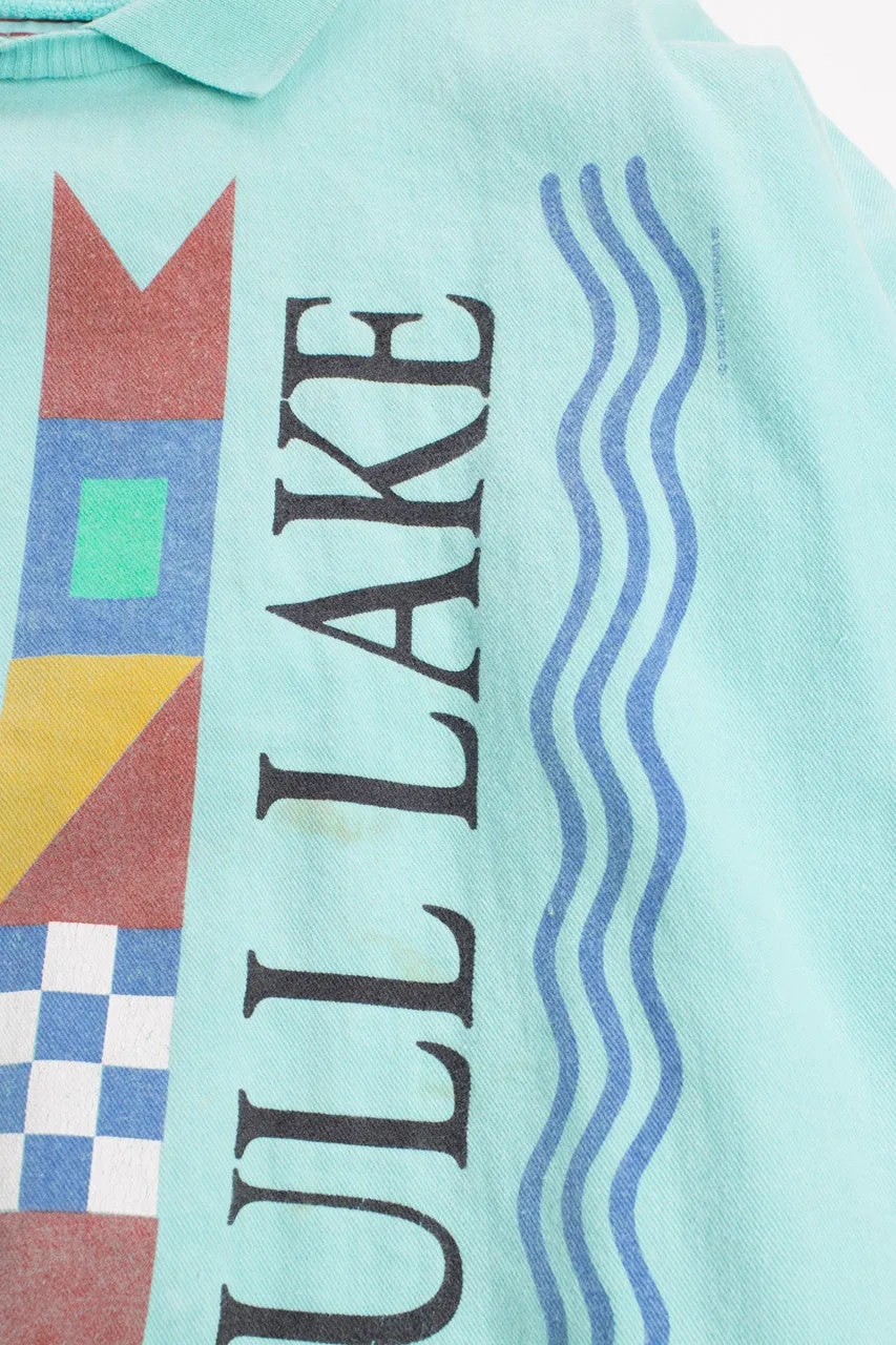 90s Gull Lake Collared Sweatshirt