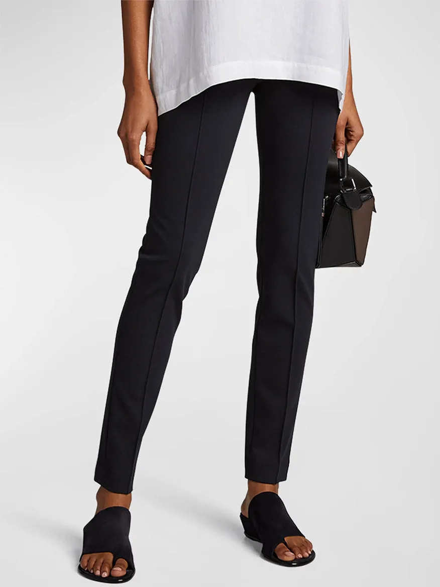 Akris Punto Mara Skinny Jersey Pants in Charcoal