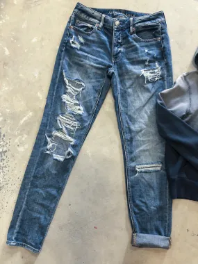 American Eagle Ripped Jeans - Size 0