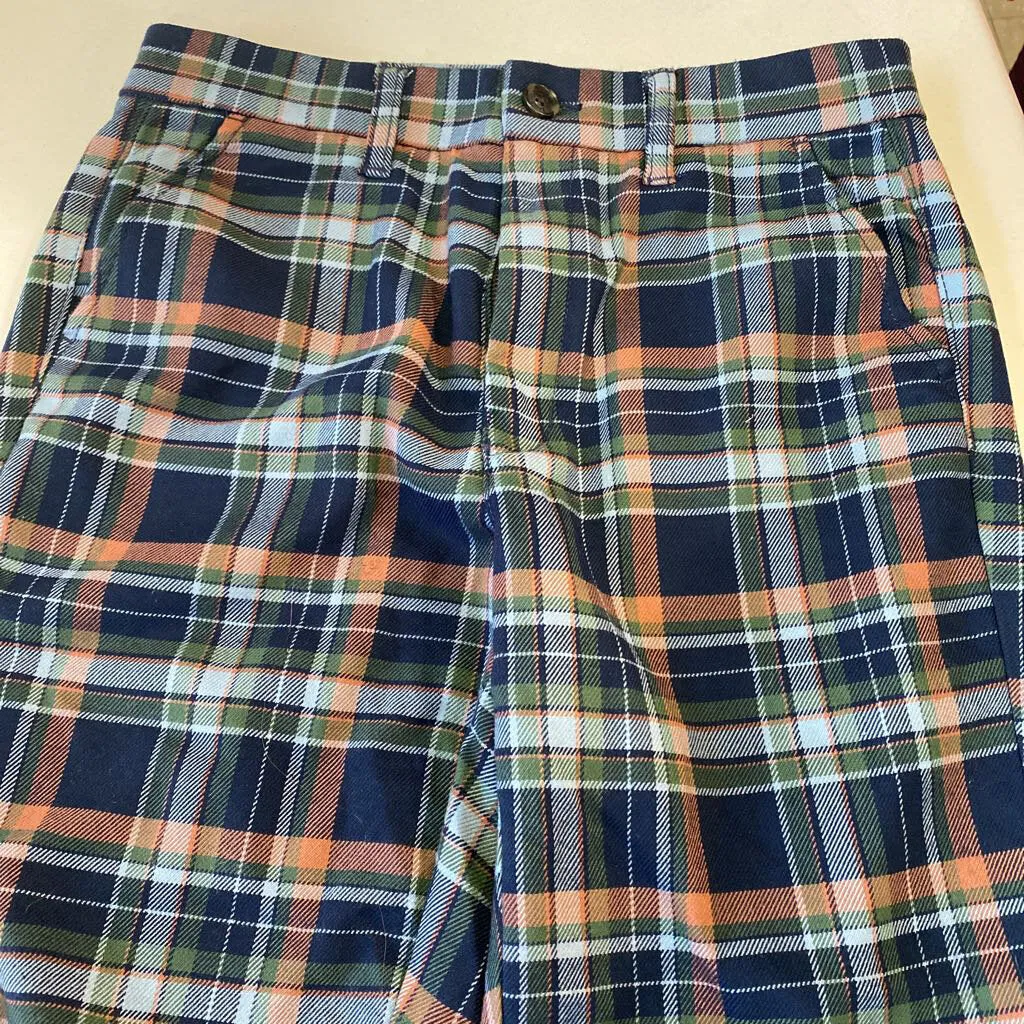 American Eagle Super Hi rise Skinny Trouser Plaid Pants 6