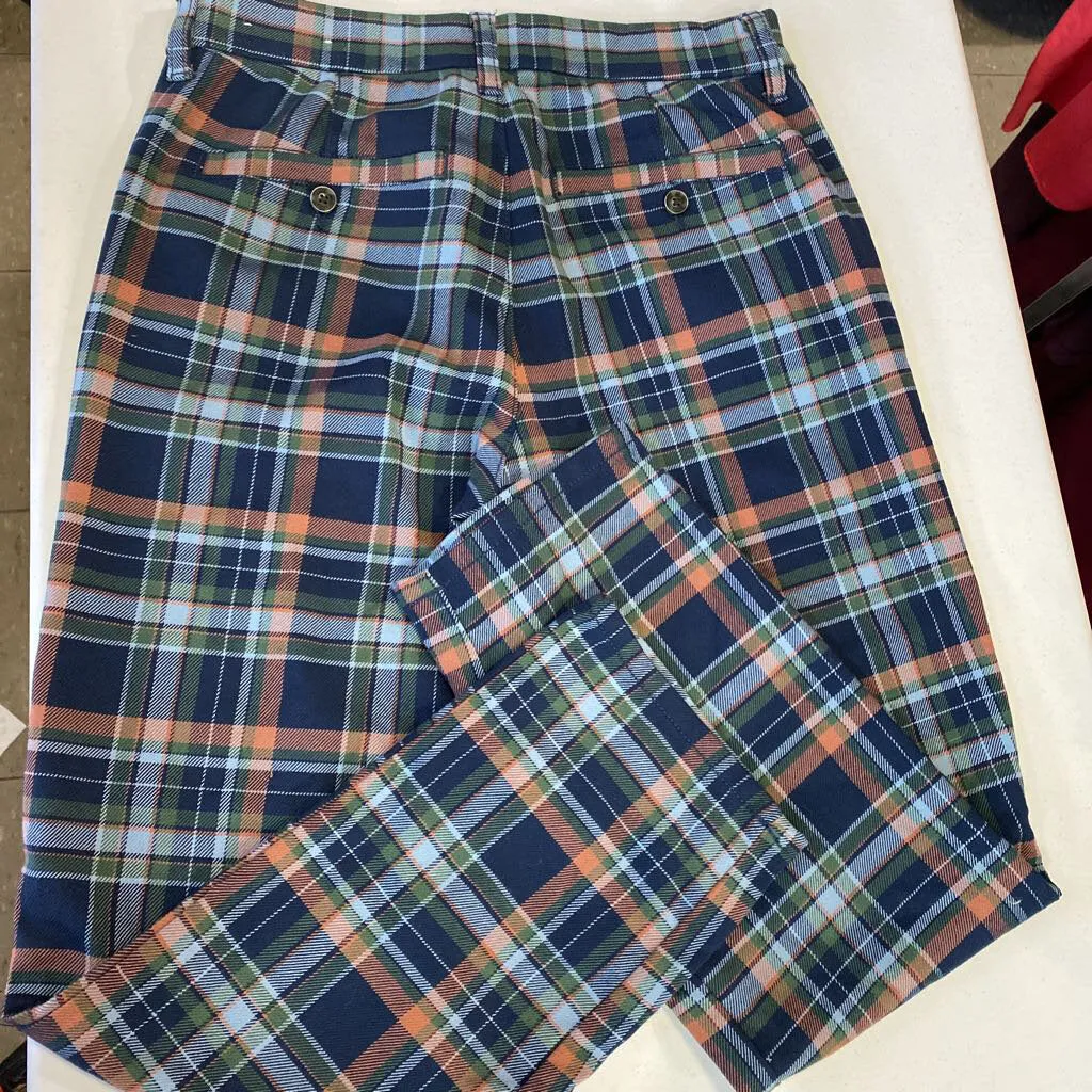 American Eagle Super Hi rise Skinny Trouser Plaid Pants 6