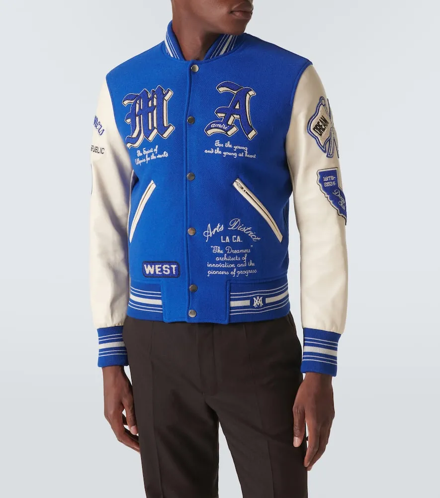 Amiri Dream Team appliqu√É¬© varsity jacket