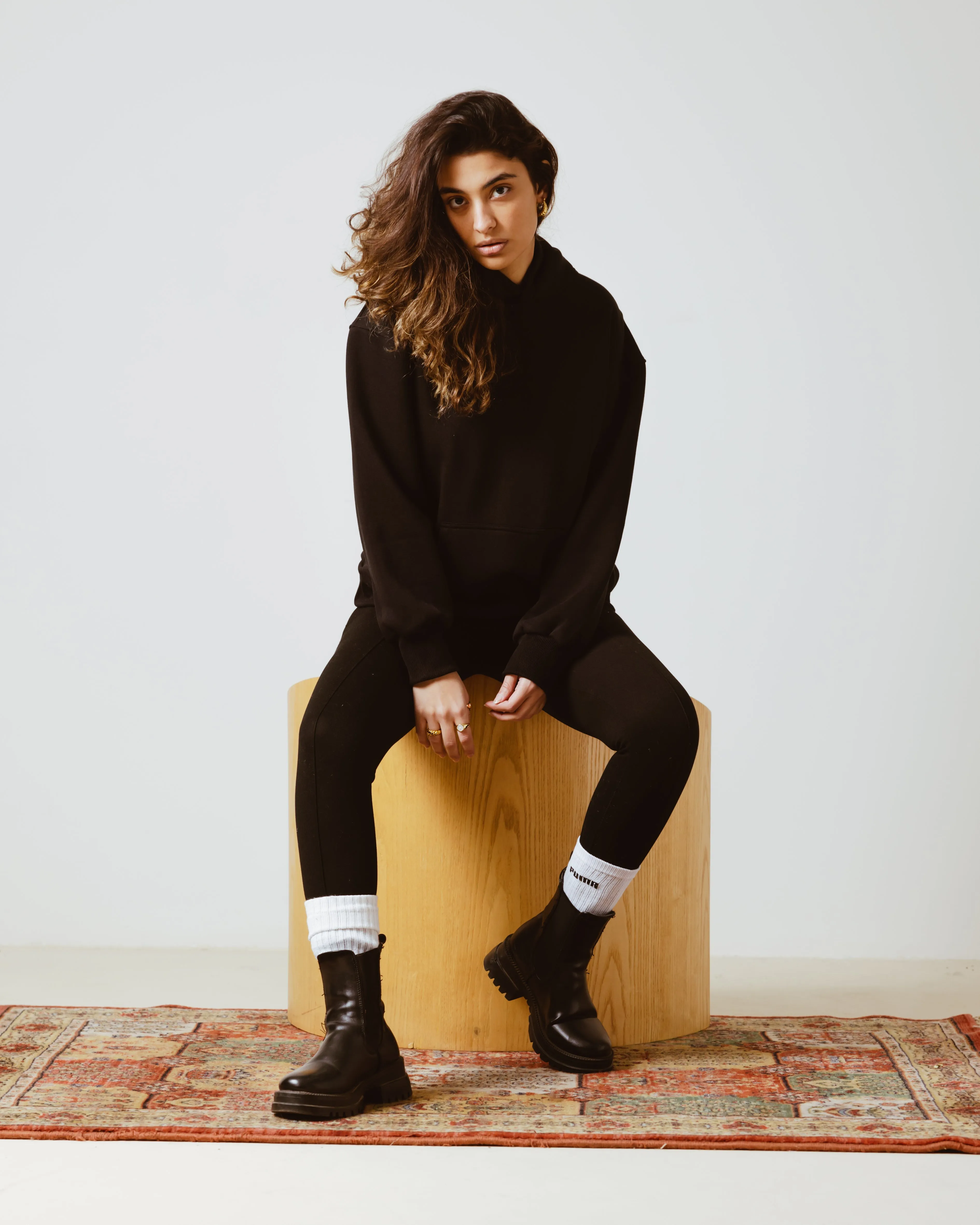 BASIC OVERSIZED HOODIE BLACK