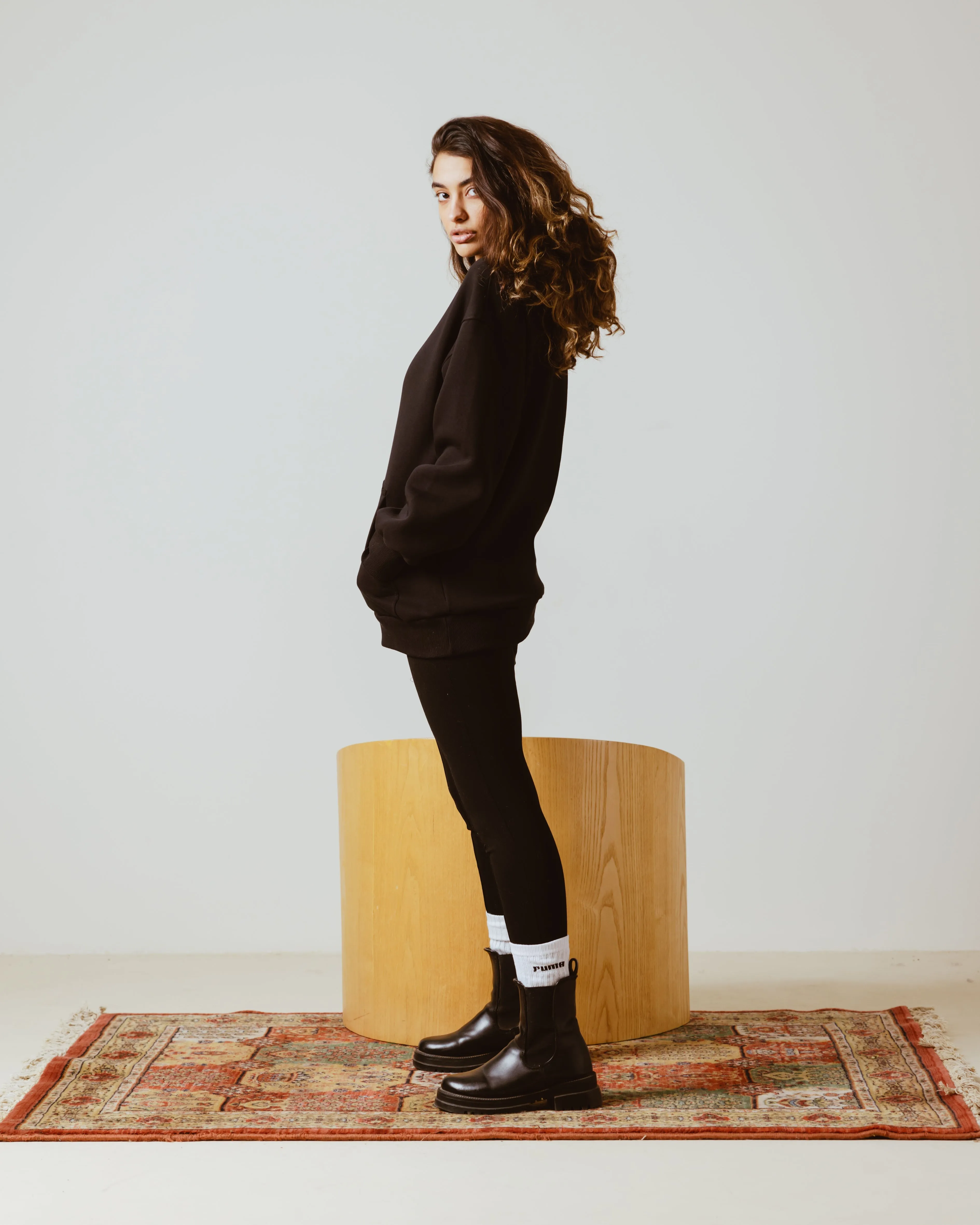 BASIC OVERSIZED HOODIE BLACK