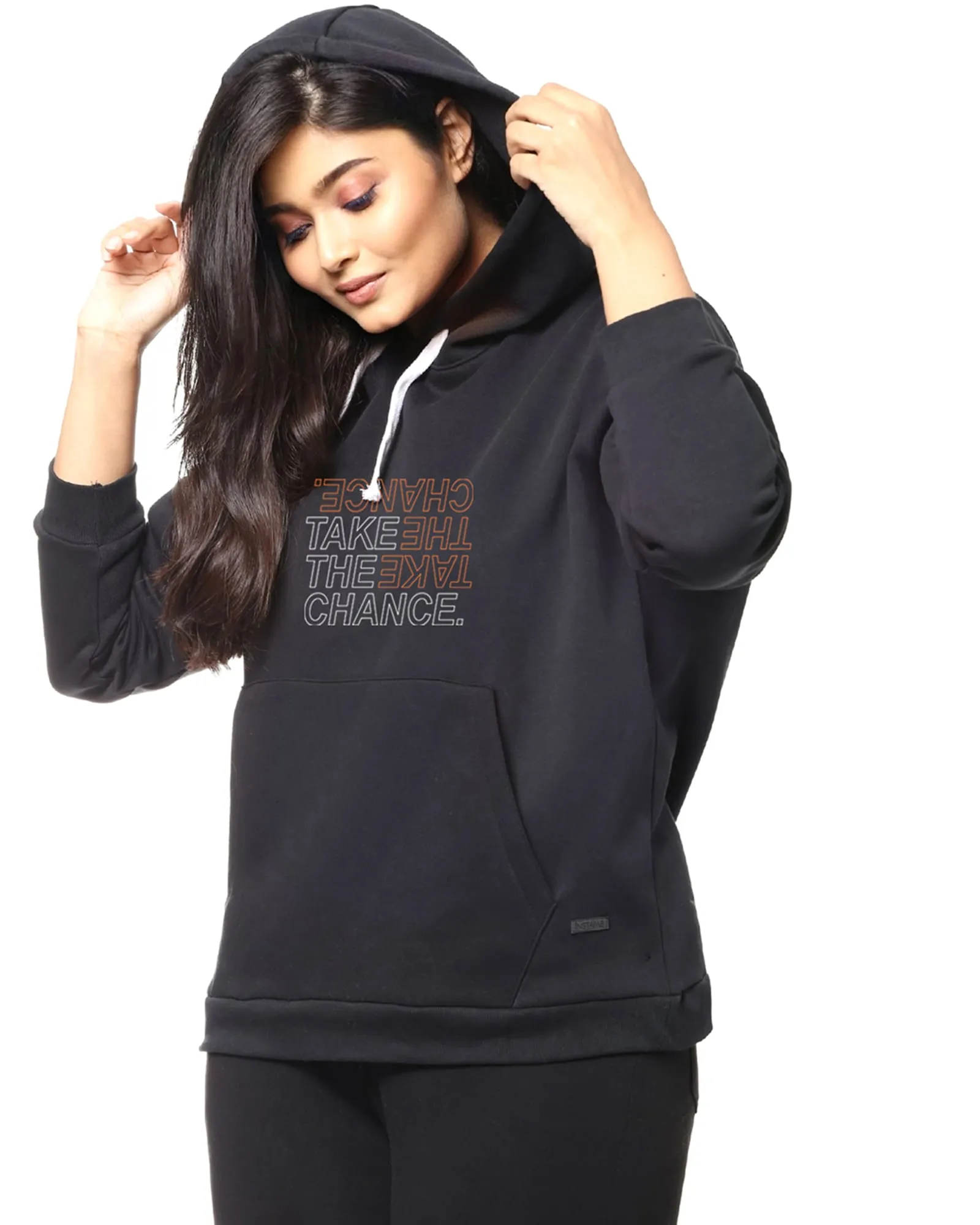 Black Graphic Printed Sweatshirt | Black