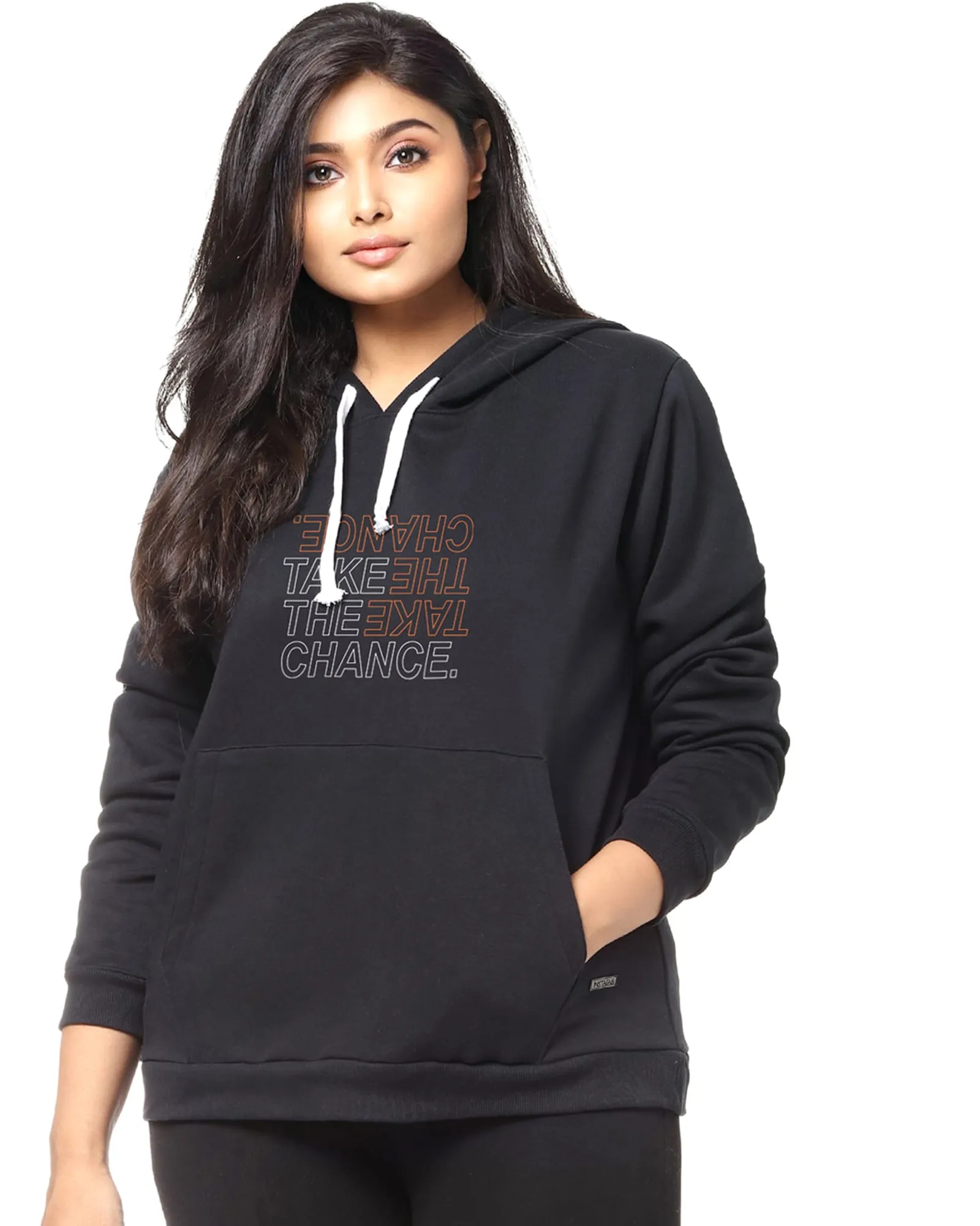 Black Graphic Printed Sweatshirt | Black