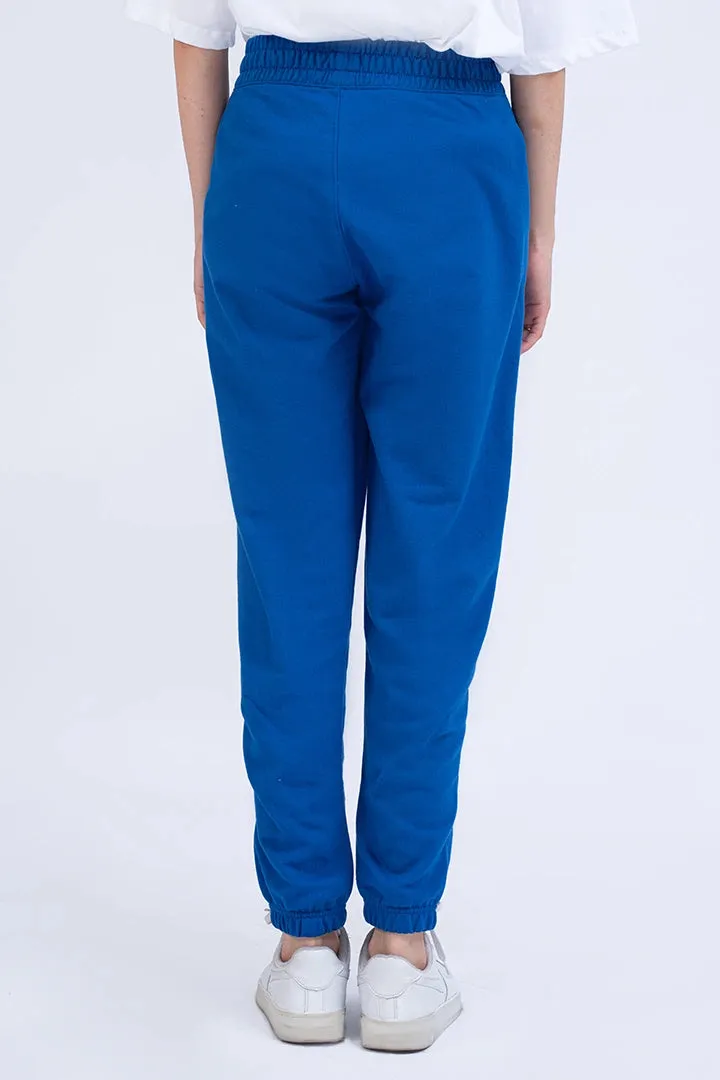Blue Script Jogger Pants