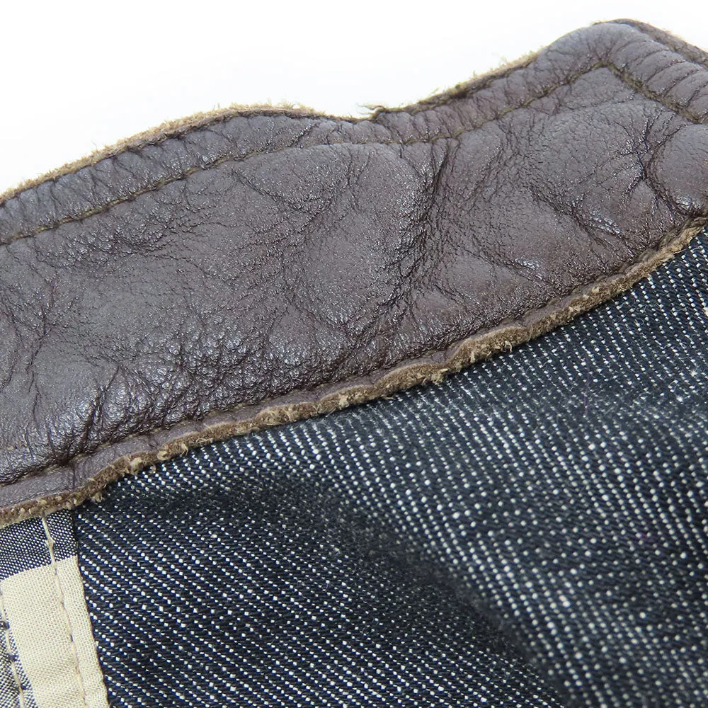 Burberry Denim Leather Jacket Black 38