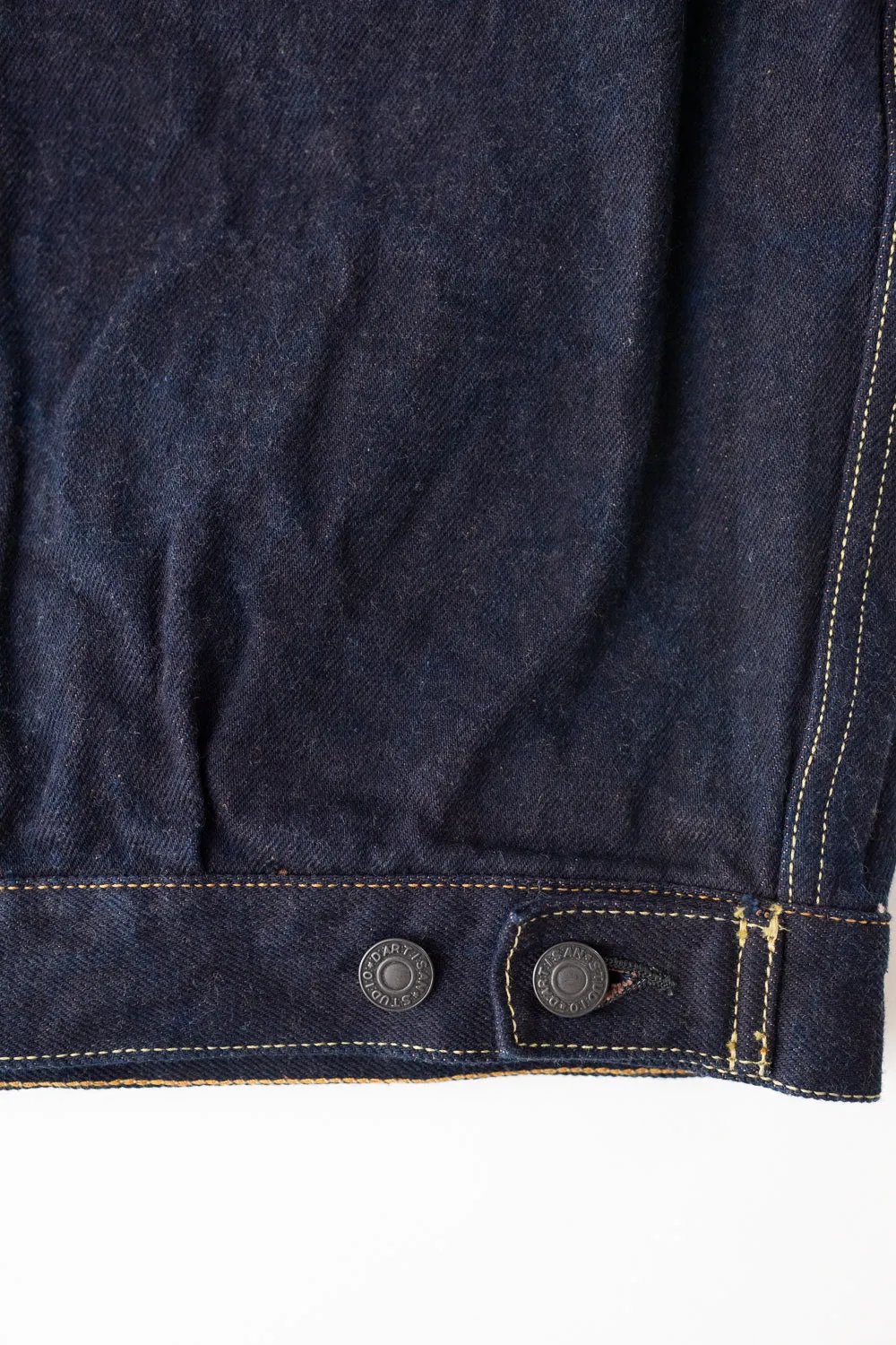 D4579 - 15oz "Natural Indigo x Kakishibu" Aishibuzome Dyed Selvedge Type II Jacket - OW