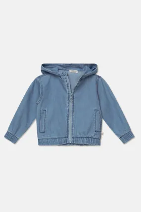 DENIM BABY HOODED JACKET
