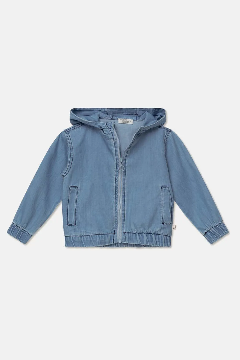 DENIM BABY HOODED JACKET