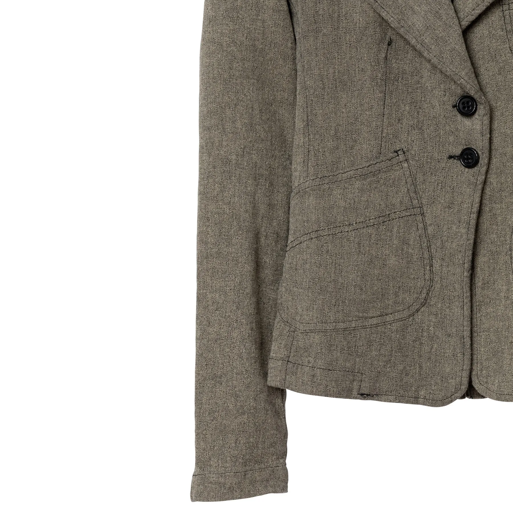 Denim Cotton Blend Napoleon Jacket