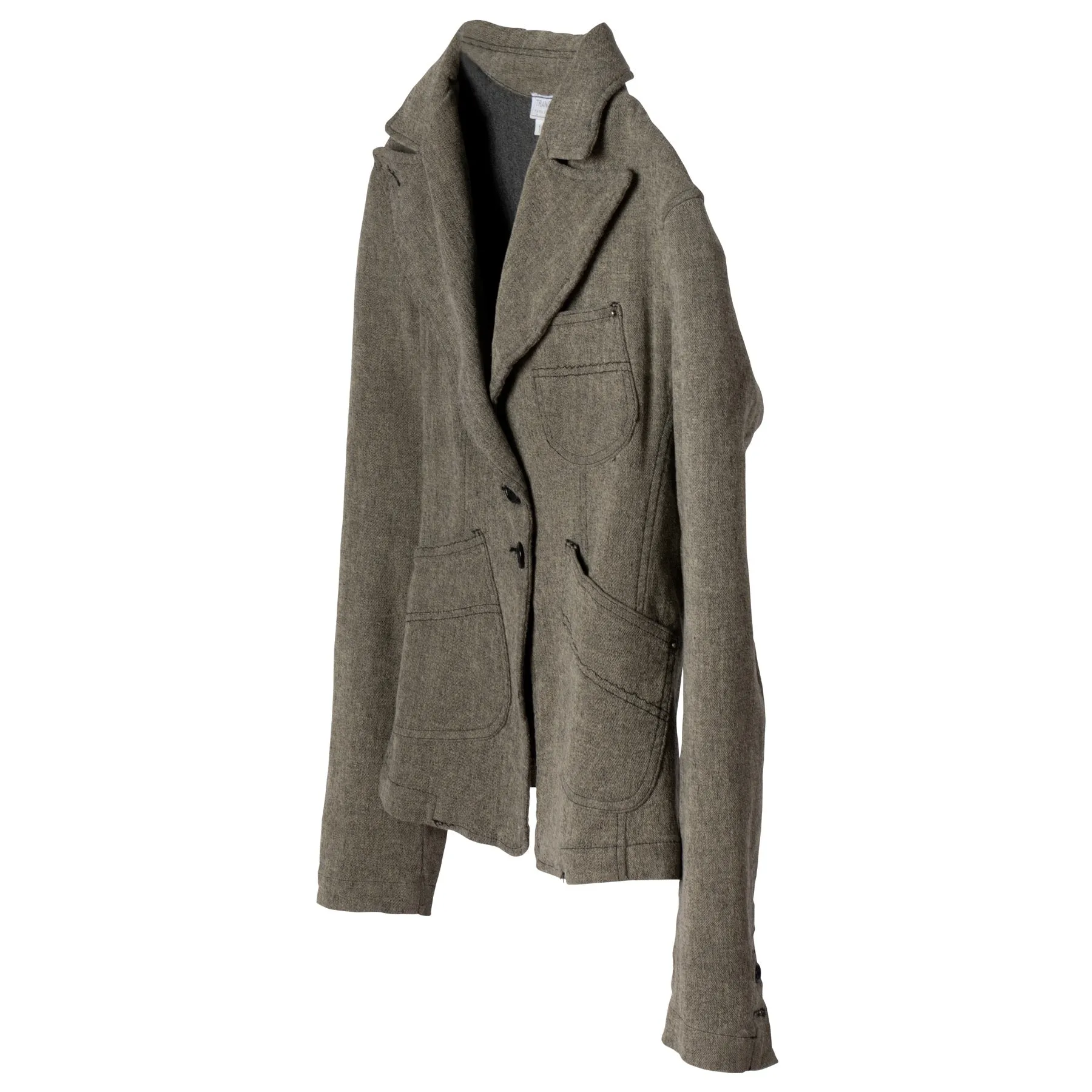 Denim Cotton Blend Napoleon Jacket
