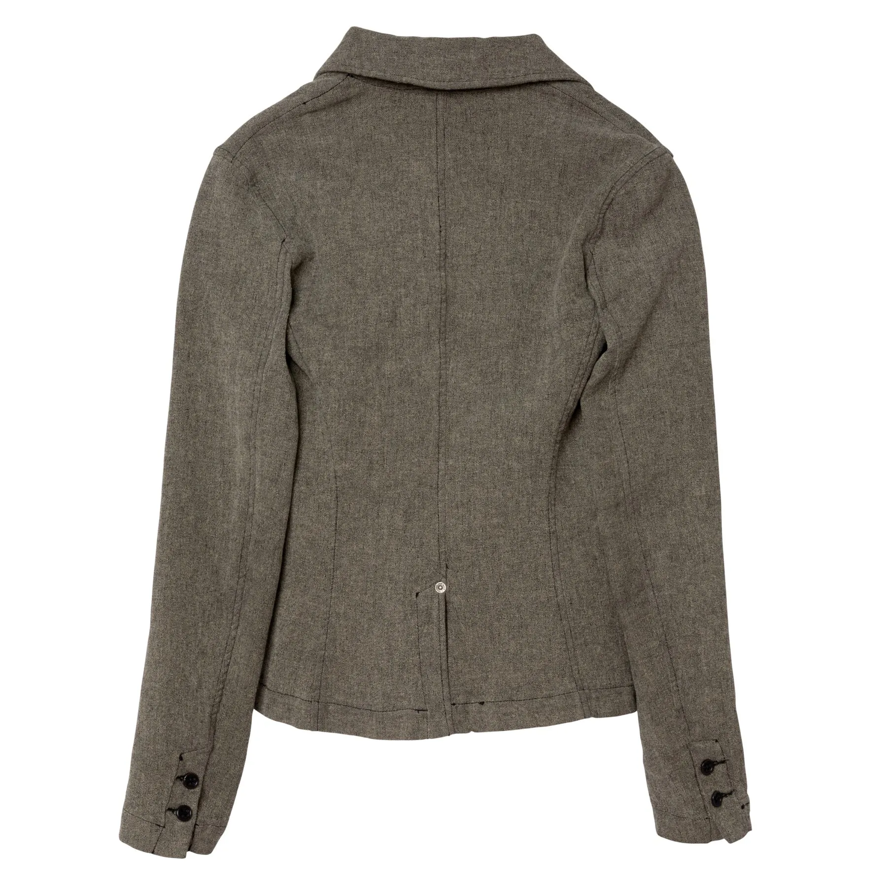 Denim Cotton Blend Napoleon Jacket