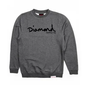 Diamond Supply Co OG Script Core Sweatshirt Gunmetal