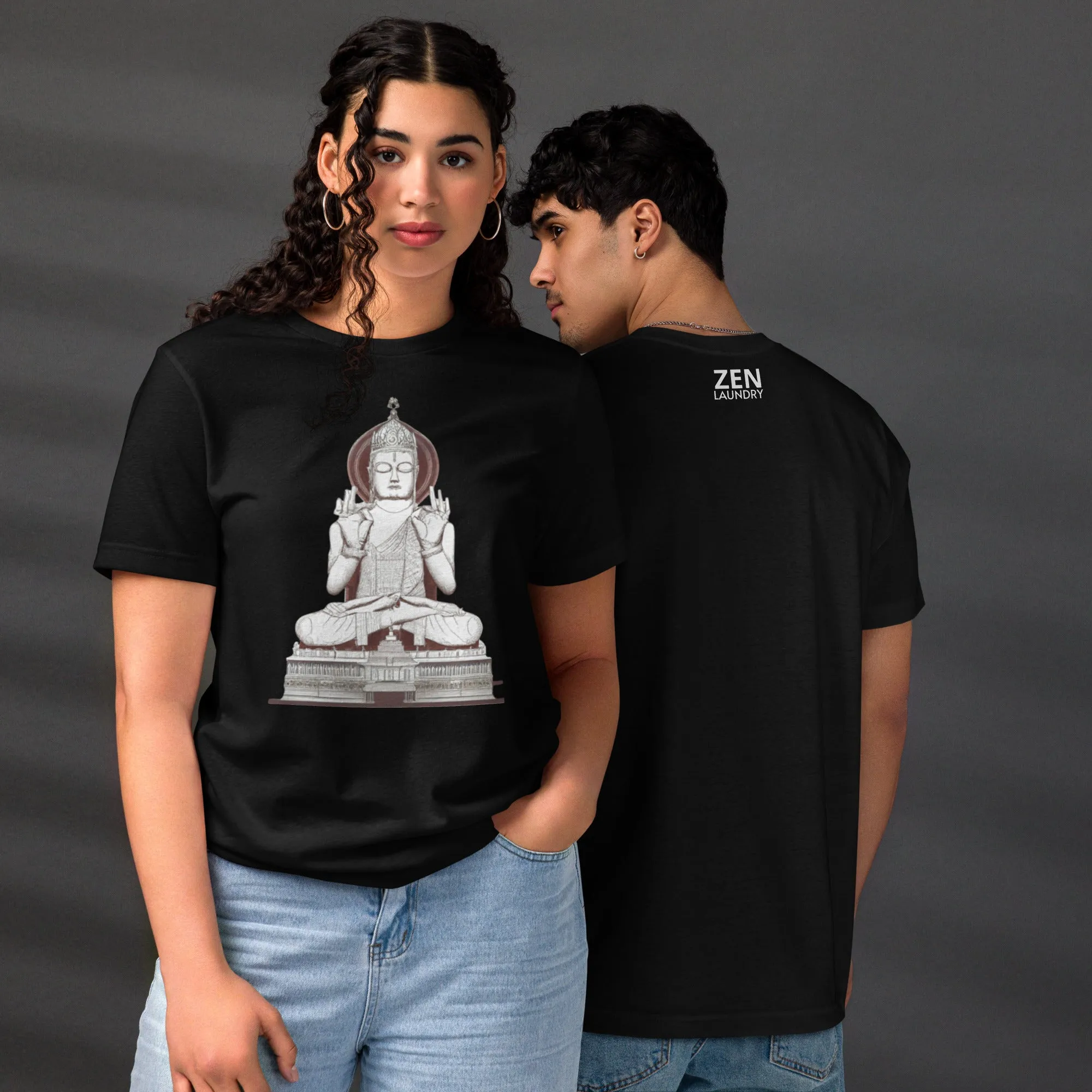 DUO MODERN "Distressed Buddha" Unisex Staple Eco T-shirt