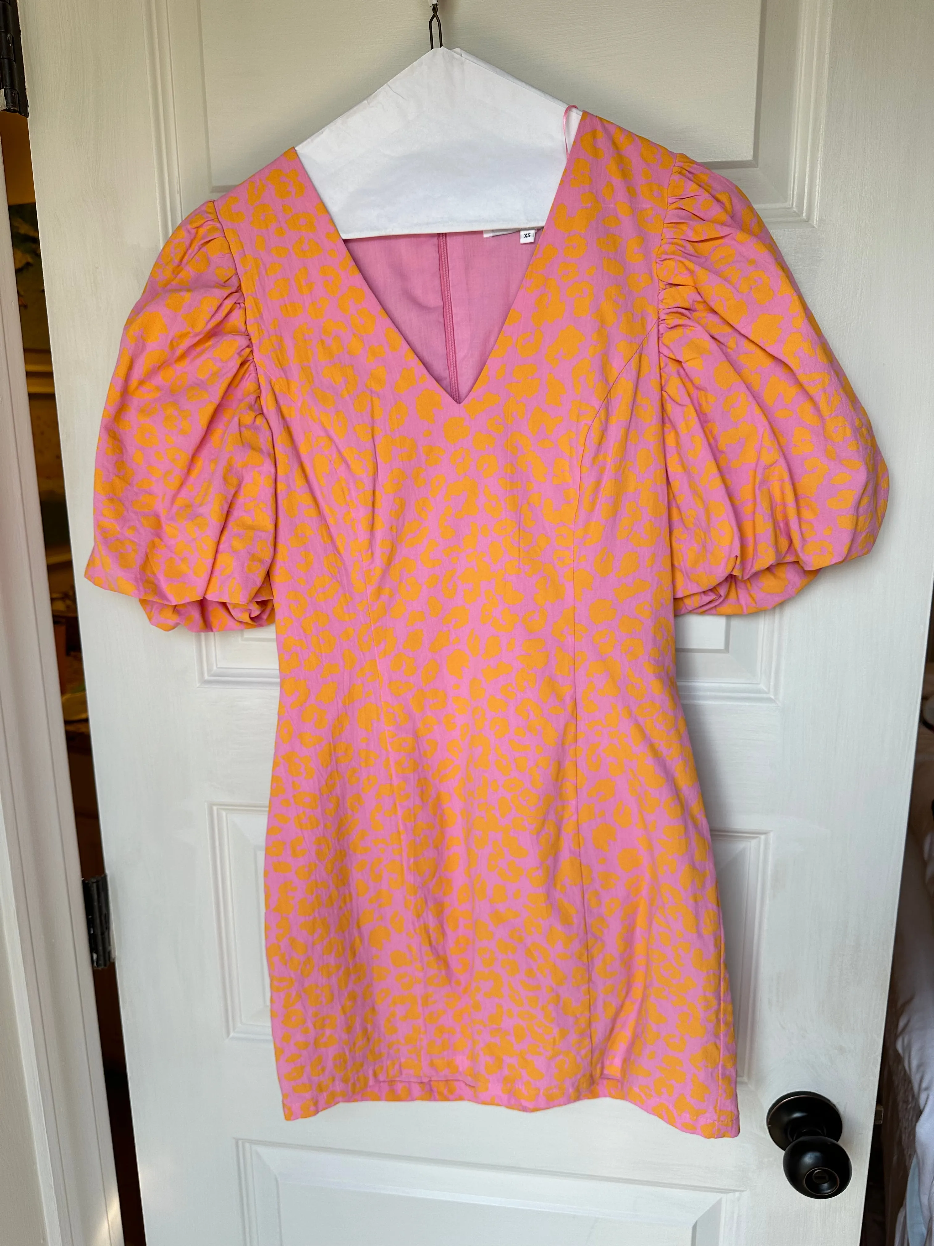 Endless Rose Pink and Orange Cheetah Print Dress