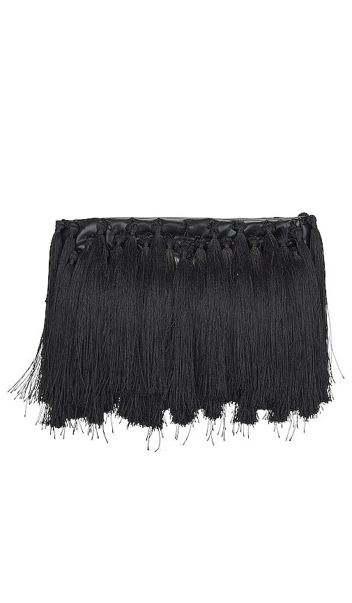 Essentiel Antwerp Enzalez Fringes Pouch in Black
