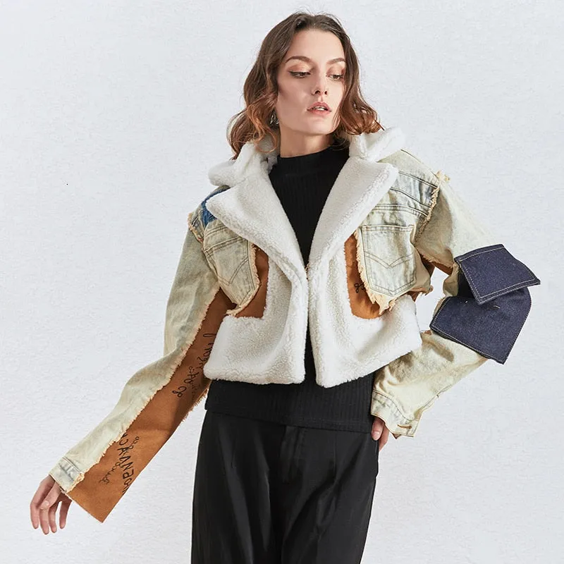 Got Caught Denim Cropped Jacket
