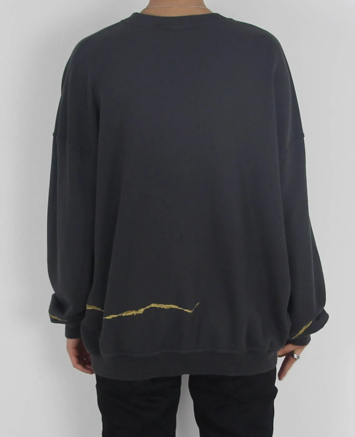 Grey Embroidered Crewneck