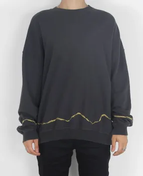 Grey Embroidered Crewneck