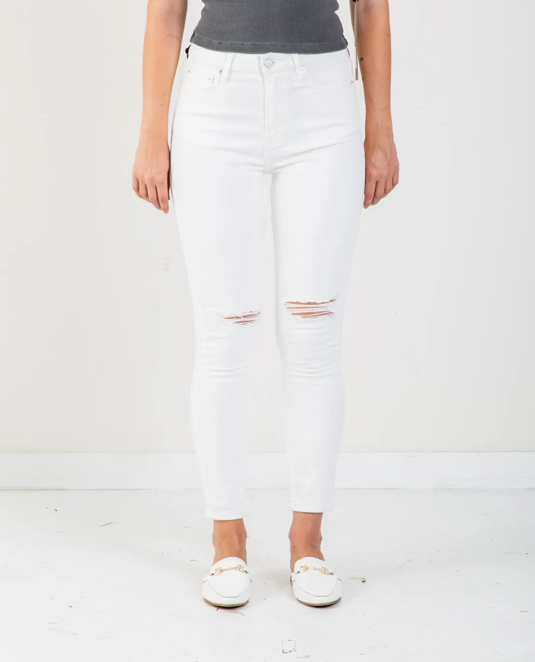 Hi N Wasted Blanc Sliced Pants