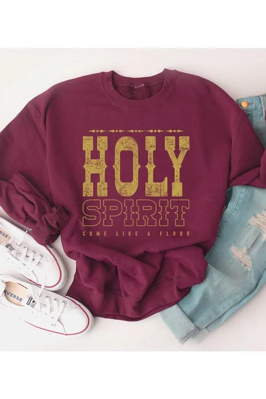 Holy Spirit Come Graphic Fleece Sweatshirts