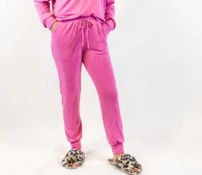 jogger pants - hot pink
