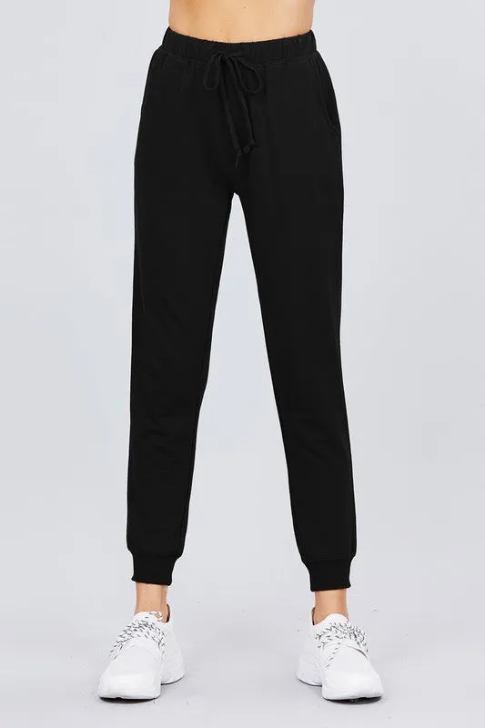 JOGGERS French Terry Jogger Sweat Pants w/2 Pockets