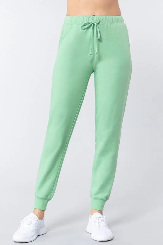 JOGGERS French Terry Jogger Sweat Pants w/2 Pockets