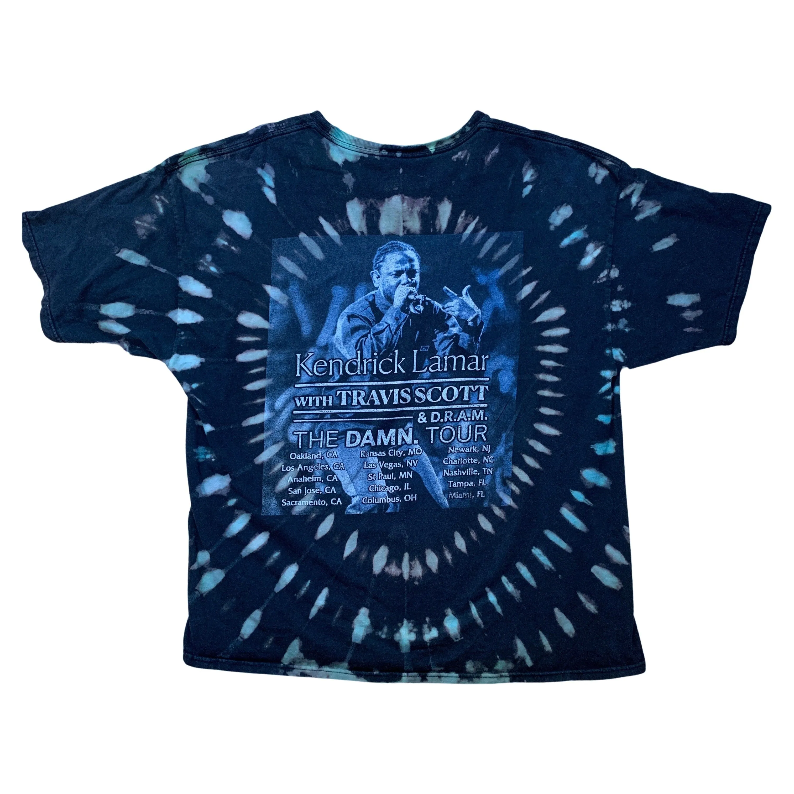 Kendrick Lamar 2017 DAMN Tour | Tie-dye Tee | XL