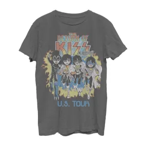 Kiss X Emoji The Return Ultra Vintage T-Shirt