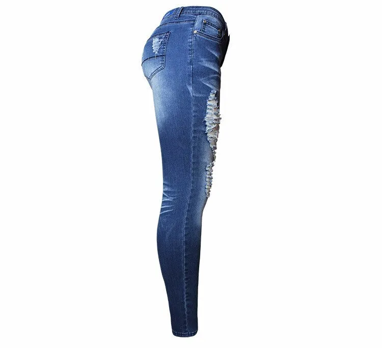 Ladies Casual Cotton Denim Jeans