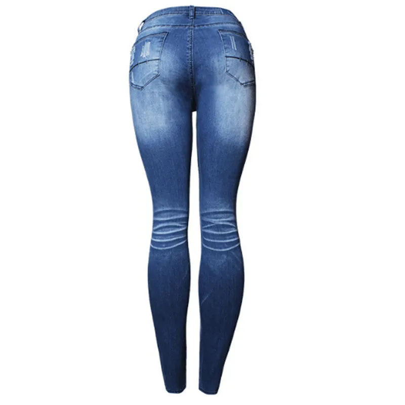 Ladies Casual Cotton Denim Jeans