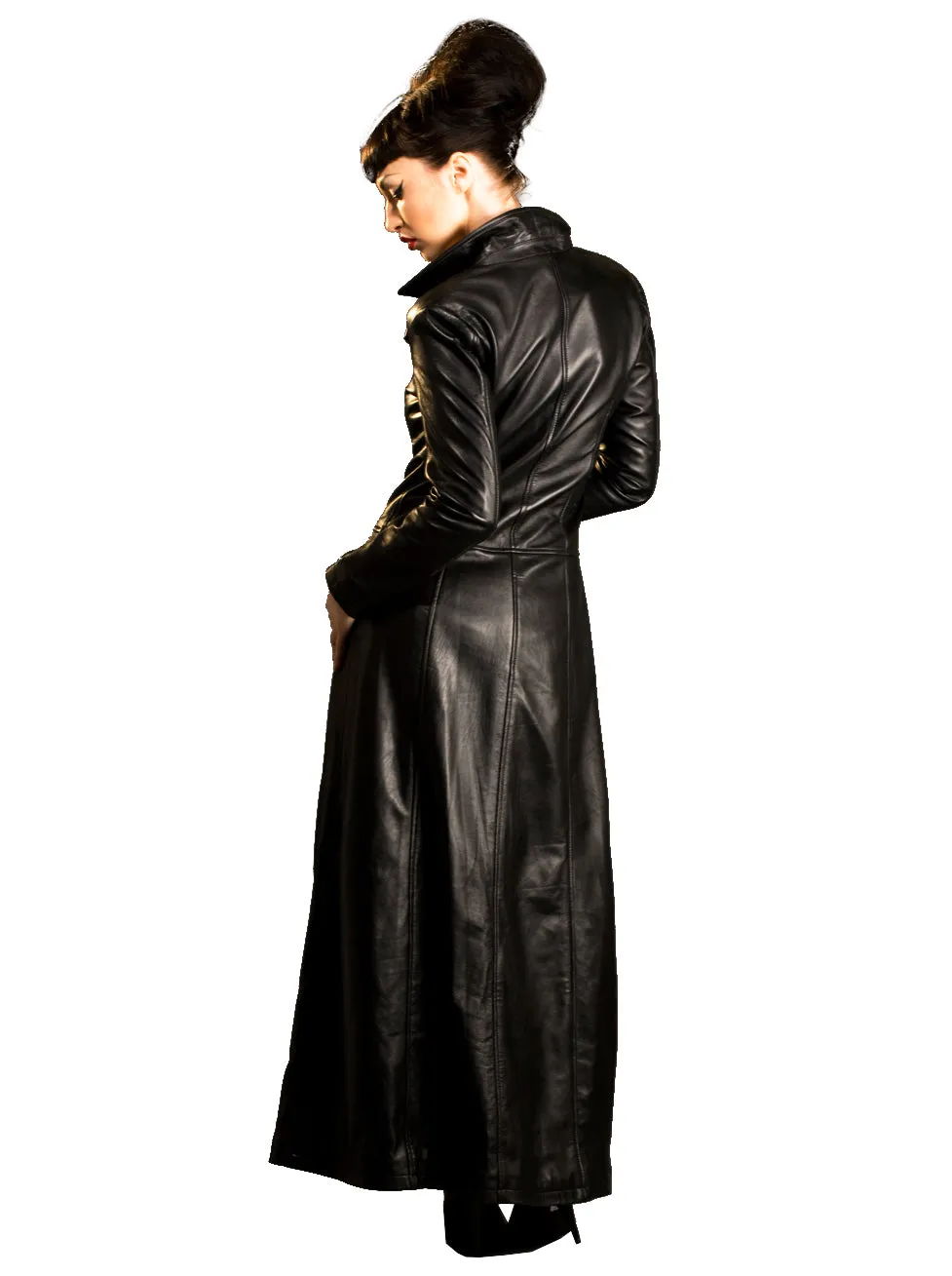 Leather Luxury Long Coat