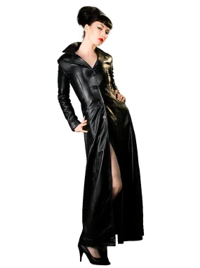 Leather Luxury Long Coat