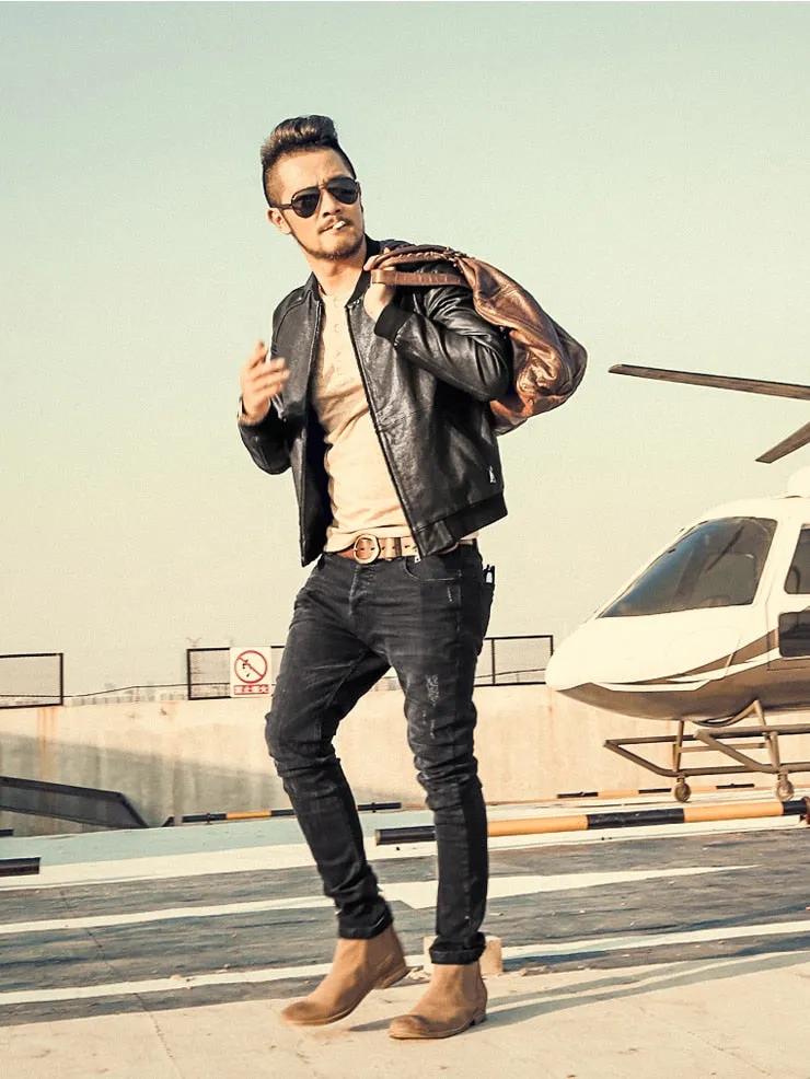 Men's Autumn/Winter Slim Straight Stretch Jeans