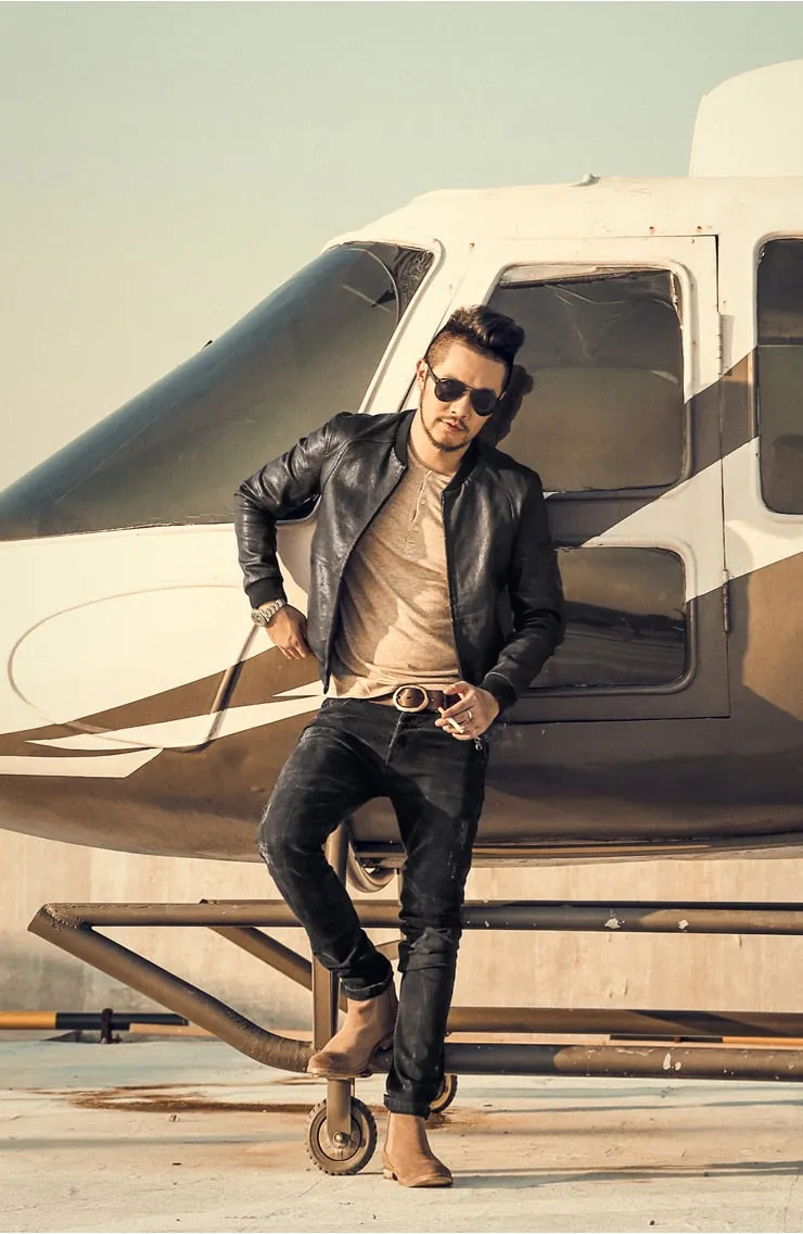 Men's Autumn/Winter Slim Straight Stretch Jeans