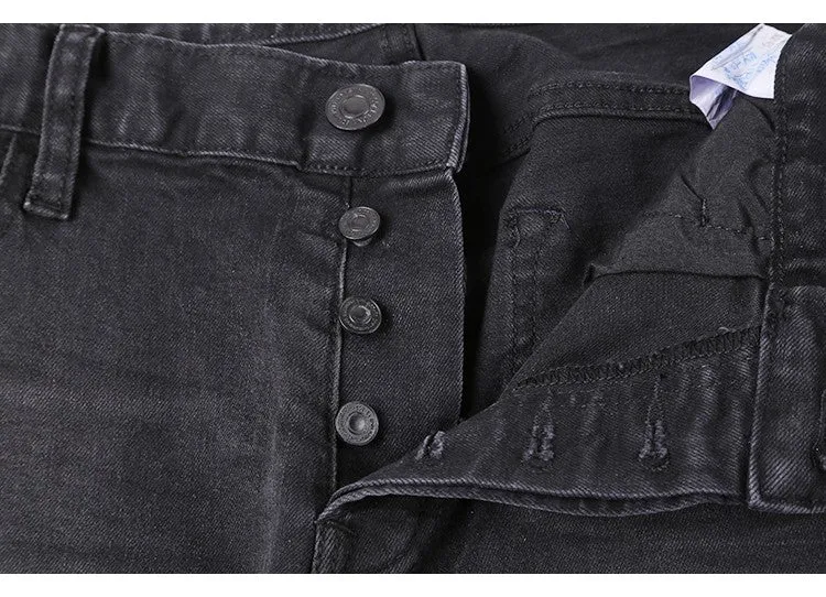 Men's Autumn/Winter Slim Straight Stretch Jeans