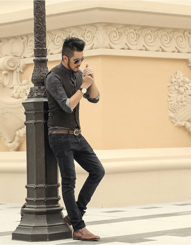 Men's Autumn/Winter Slim Straight Stretch Jeans