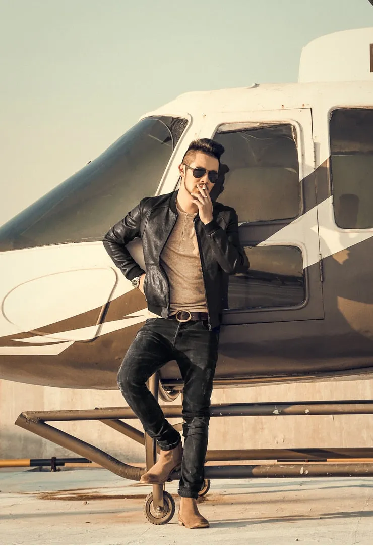 Men's Autumn/Winter Slim Straight Stretch Jeans