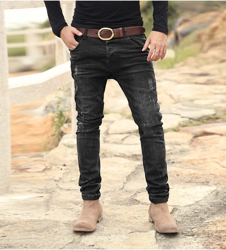 Men's Autumn/Winter Slim Straight Stretch Jeans