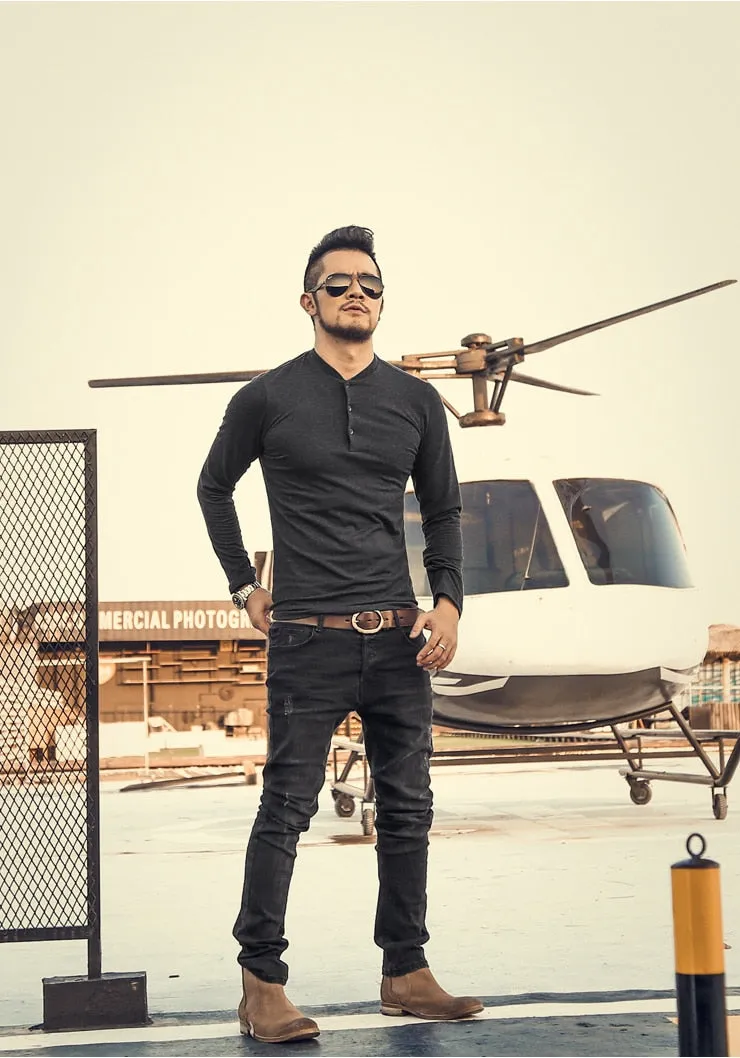 Men's Autumn/Winter Slim Straight Stretch Jeans