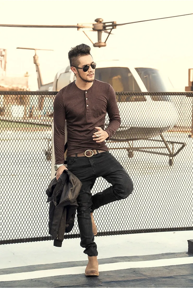Men's Autumn/Winter Slim Straight Stretch Jeans