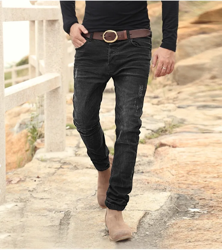 Men's Autumn/Winter Slim Straight Stretch Jeans