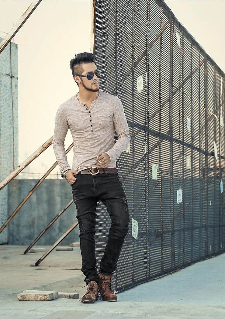 Men's Autumn/Winter Slim Straight Stretch Jeans