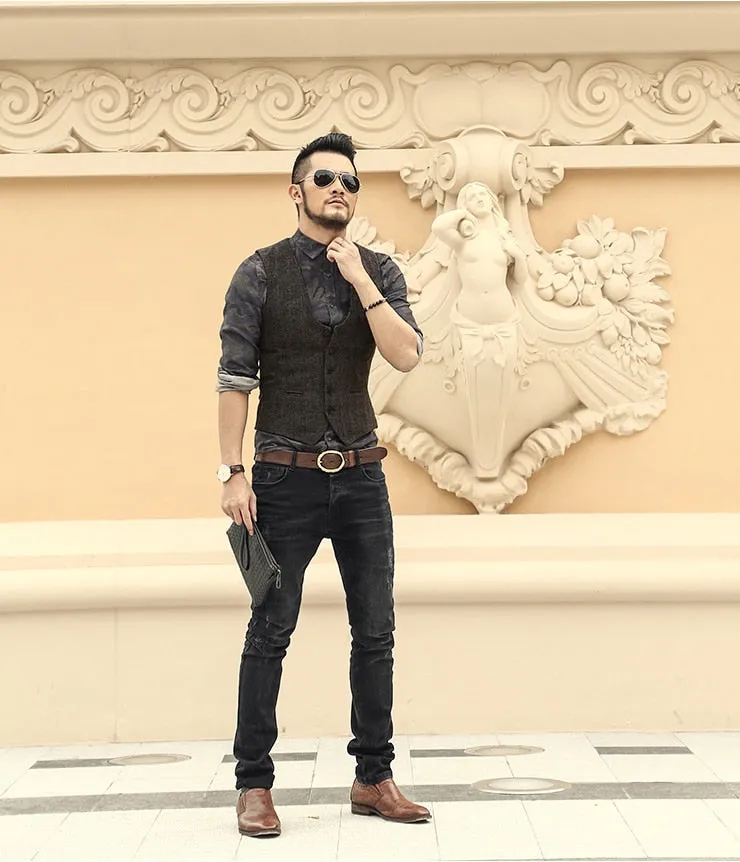 Men's Autumn/Winter Slim Straight Stretch Jeans